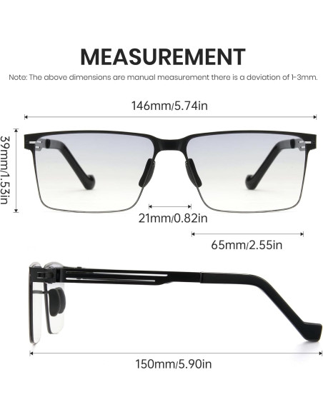 Gafas Fotoquímicas Cyxus 1176 UV y Luz Azul - Adulto Unisex