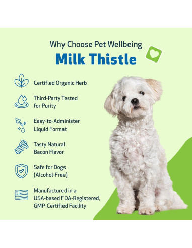 Cardo Mariano Orgánico Pet Wellbeing 2 oz - Suplemento Hepático