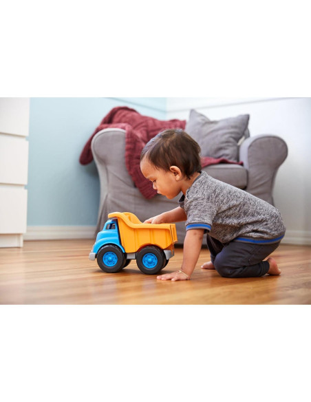 Camión de Volteo Green Toys Azul/Naranja - Juguete Ecológico 25.4cm