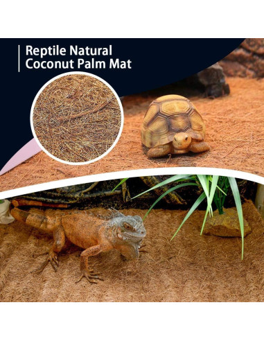 Alfombra de Coco Natural para Reptiles 35.4x15.7 cm BLSMU
