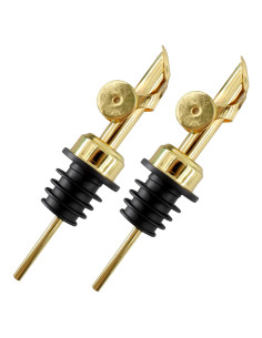 Vertedor de Aceite de Oliva LVYKING Oro Acero Inoxidable 2 Piezas