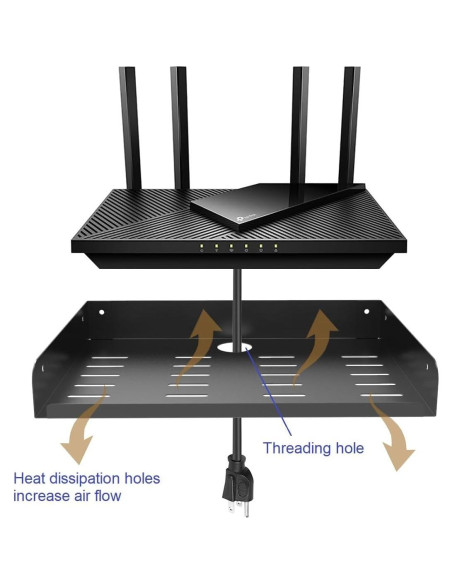 Soporte de Estante Flotante JINGCHENGMEI 30.48 cm Metal