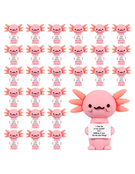 25 Mini Juguetes de Hule Axolote Gejoy - Regalos Motivacionales