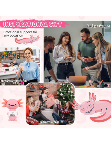 25 Mini Juguetes de Hule Axolote Gejoy - Regalos Motivacionales