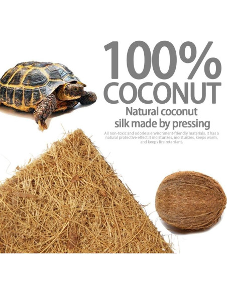 Alfombra de Coco Natural para Reptiles 35.4x15.7 cm BLSMU