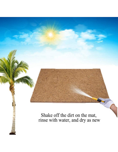 Alfombra de Coco Natural para Reptiles 35.4x15.7 cm BLSMU