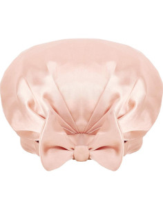 Gorro de Ducha Extra Grande Auban Beige - Doble Capa Impermeable 2