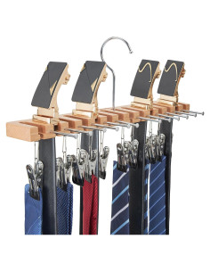 Organizador de Cinturones 3 en 1 Ohuhu con 14 Ranuras y Ganchos