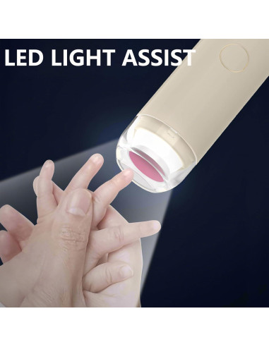 Cortador de Uñas Eléctrico PINjiaju Recargable con 6 Cabezas