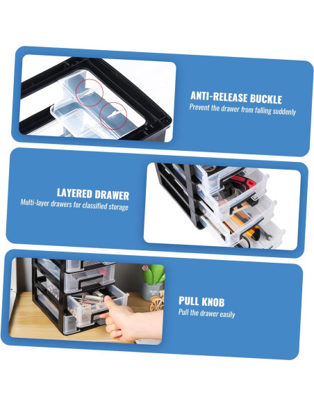 Organizador de Almacenamiento DOITOOL 4 Niveles Plástico