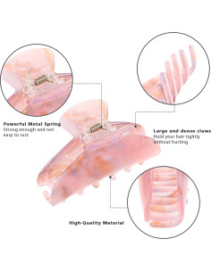 4 Clips de Acrílico para el Cabello HAIMEIKANG - Fuerte Sujeción 2
