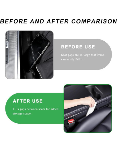 Organizador de Relleno de Espacio entre Asientos FSTURIOS Beige