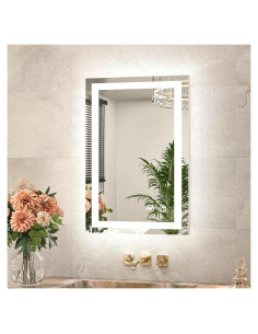 Espejo LED TETOTE 60x40 cm Iluminado Frontal y Trasero