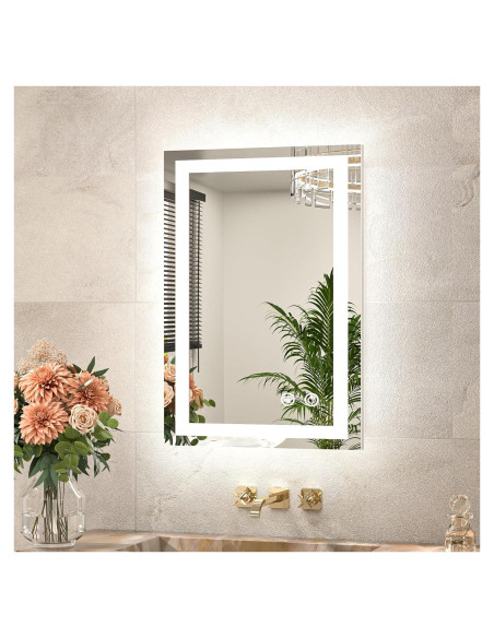 Espejo LED TETOTE 60x40 cm Iluminado Frontal y Trasero