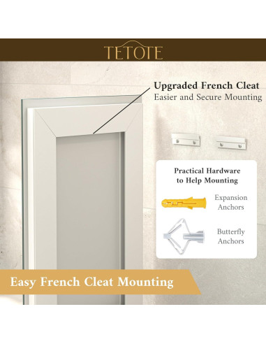 Espejo LED TETOTE 60x40 cm Iluminado Frontal y Trasero