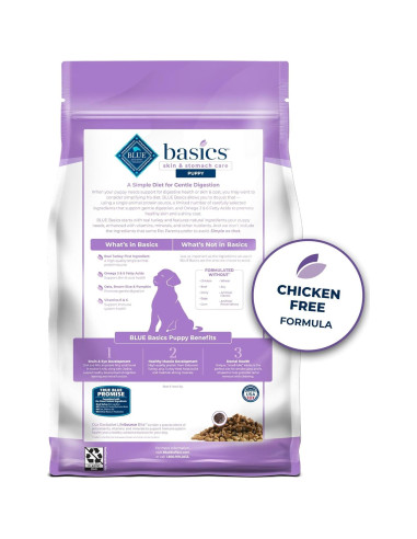 Comida Seca para Cachorros Blue Buffalo Basics Pavo y Papa 1.81 kg