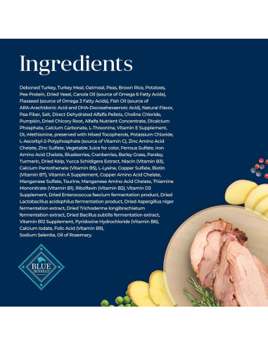 Comida Seca para Cachorros Blue Buffalo Basics Pavo y Papa 1.81 kg