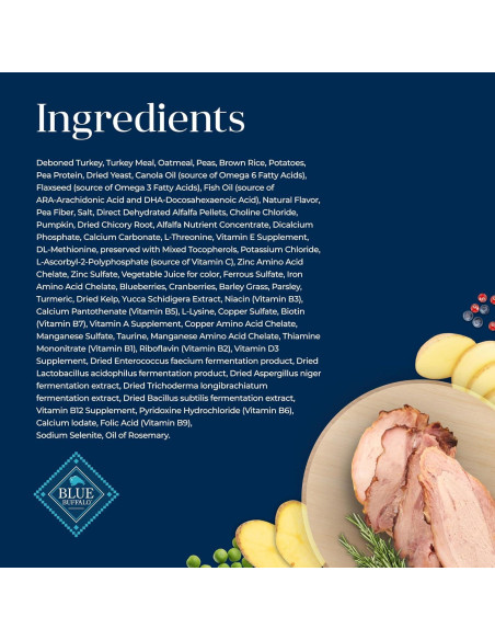 Comida Seca para Cachorros Blue Buffalo Basics Pavo y Papa 1.81 kg