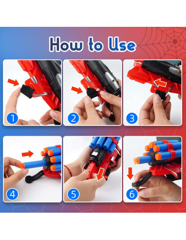 Lanzador de Telaraña DRAVF Azul para Niños y Hombres