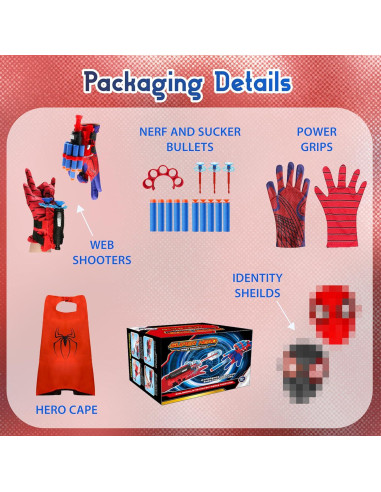 Lanzador de Telaraña DRAVF Azul para Niños y Hombres