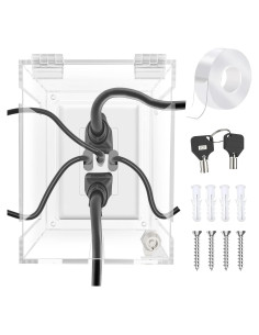 Caja de Protección de Enchufe Upifen 1 Gang Transparente