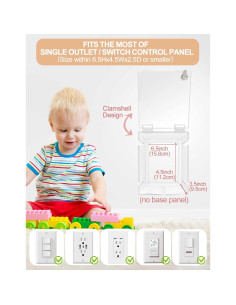 Caja de Protección de Enchufe Upifen 1 Gang Transparente 2