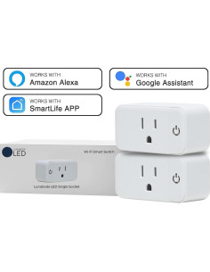 Enchufe Inteligente Lunabode YSP-102 - Paquete de 2 2