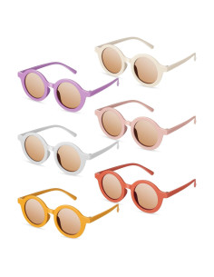 Conjunto de 6 Gafas de Sol Redondas para Niños Frienda