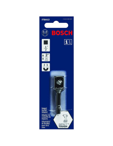 Adaptador de Enchufe de Impacto BOSCH ITSA12 - Paquete de 2