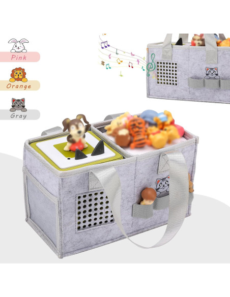 Funda de Almacenamiento para Toniebox Gris - Bolsa de Viaje