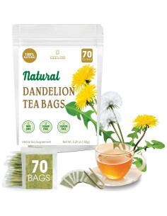 70 Bolsitas de Té de Raíz de Diente de León GEELOD 100% Natural 2