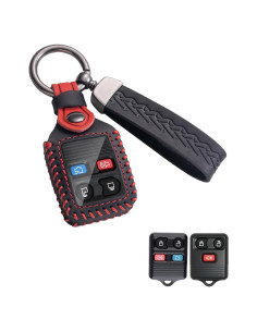 Funda de Llave de Cuero YINEOR para Auto Ford y Mazda