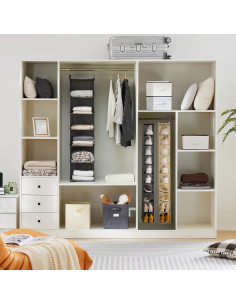 Organizador de Zapatos Colgante YOUDENOVA 10 Estantes Beige 2