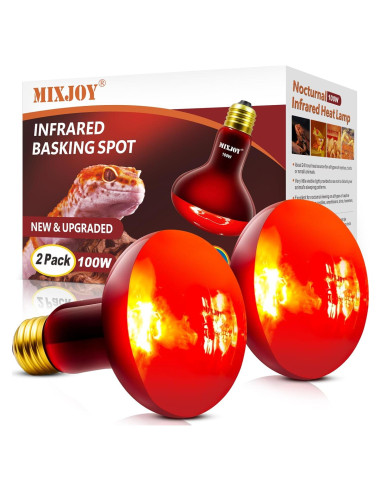 Bombillas Infrarrojas 100W MIXJOY para Reptiles - Paquete de 2