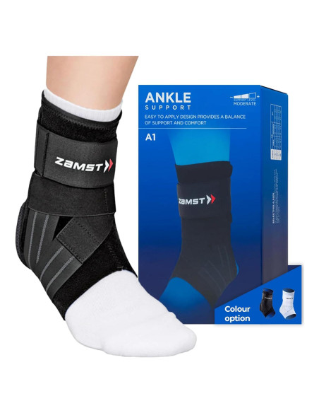 Soporte para Tobillo Zamst A1 Negro Izquierdo Pequeño