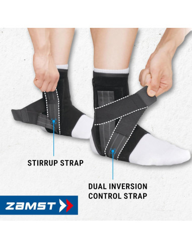 Soporte para Tobillo Zamst A1 Negro Izquierdo Pequeño