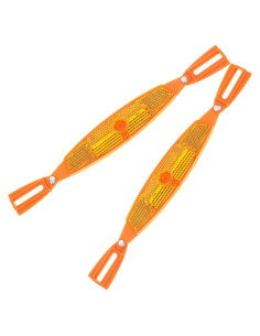 Reflectores de Rueda de Bicicleta Happyyami Naranja 23cm