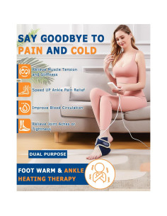 Almohadilla Calentadora Eléctrica JOBYNA para Tobillo 19x18cm 2