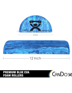 Rodillo de Espuma CanDo EVA Semi-Circular 15x30 cm para Masaje 2