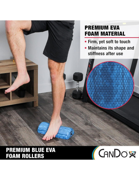 Rodillo de Espuma CanDo EVA Semi-Circular 15x30 cm para Masaje