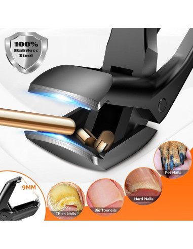 Cortauñas para Ancianos DRMODE Cabeza Angulada 9mm