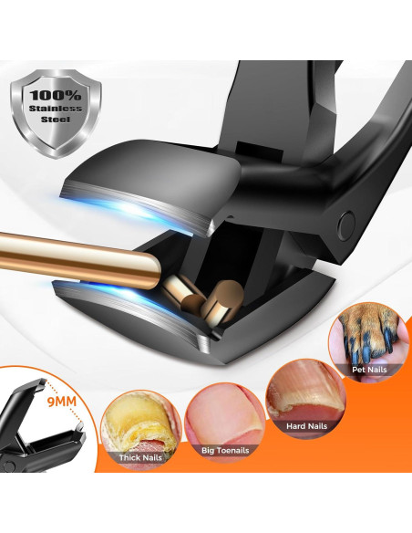 Cortauñas para Ancianos DRMODE Cabeza Angulada 9mm