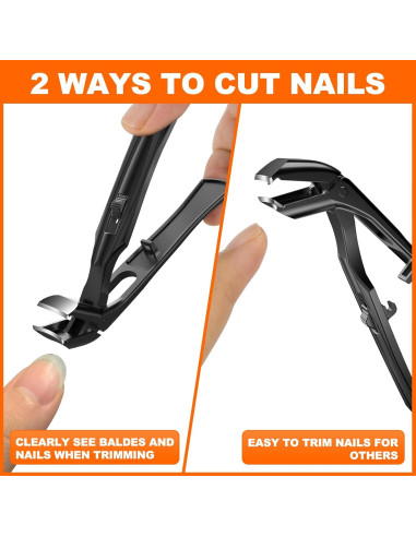 Cortauñas para Ancianos DRMODE Cabeza Angulada 9mm