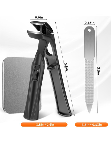 Cortauñas para Ancianos DRMODE Cabeza Angulada 9mm