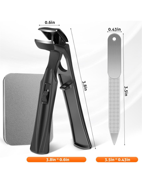 Cortauñas para Ancianos DRMODE Cabeza Angulada 9mm