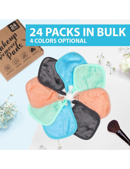 Almohadillas Reutilizables para Desmaquillar Orighty 24 Piezas 12.7 cm