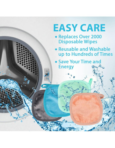 Almohadillas Reutilizables para Desmaquillar Orighty 24 Piezas 12.7 cm