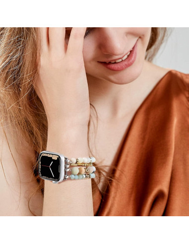 Pulsera Boho de Perlas VISOOM para Apple Watch 38-42mm