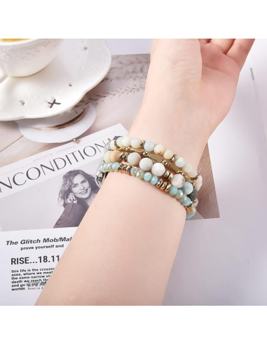 Pulsera Boho de Perlas VISOOM para Apple Watch 38-42mm
