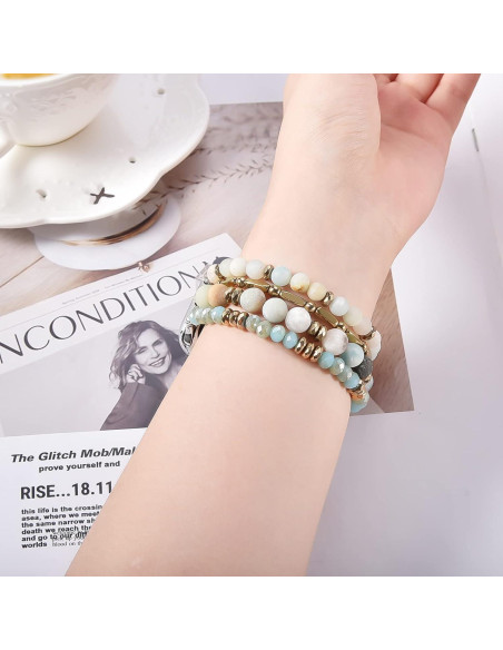 Pulsera Boho de Perlas VISOOM para Apple Watch 38-42mm